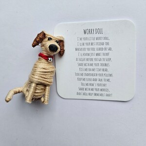 Tiny Treasures: Worry Doll, Dog- Choose Color at Checkout!