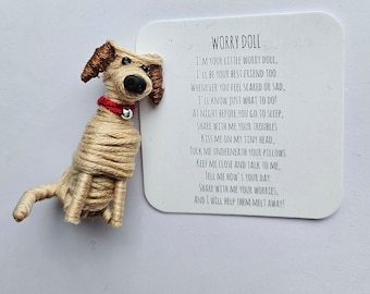 Tiny Treasures: Worry Doll, Dog- Choose Color at Checkout!
