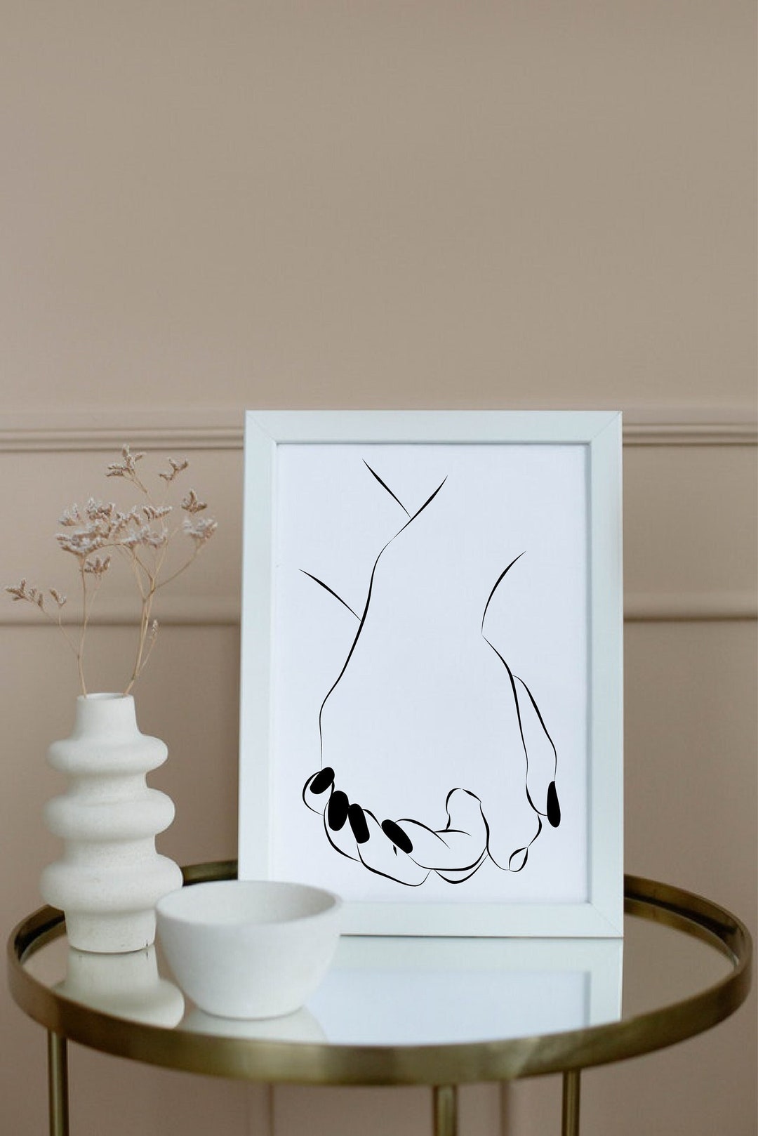 DIGITAL DOWNLOAD, Sensual Bedroom Wall Art, Couples Line Art, Sensual