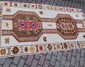 4x7 feet beige brown multi colored vintage Anatolian handwoven patterned home art,medium area handmade living room,home kitchen decor rug