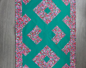 Tischläufer, Patchwork, Frühling, genäht