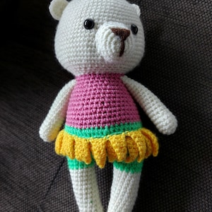 gehäkelter Bär, Bärchen, Bär, Teddy, Amigurumi, handgemachtes Spielzeug, Kuscheltier, Plüschtier
