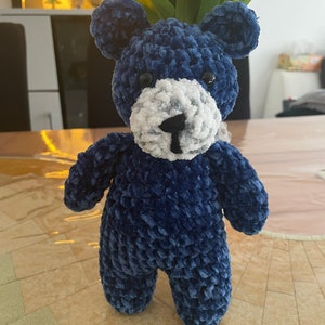 gehäkelter Bär, Bärchen, Teddy, Amigurumi, handgemachtes Spielzeug, Kuscheltier, Plüschtier