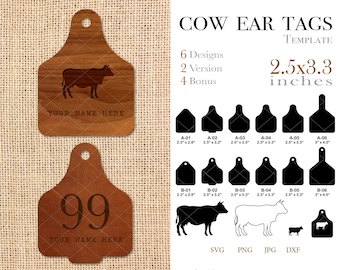 Download Cow Ear Tag Svg Etsy