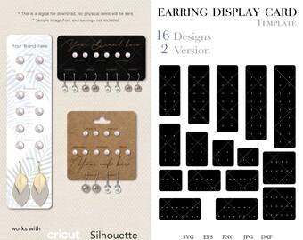 Psd Jt26a Png Earring Tent Card Template Svg Design Your Own With A Silhouette Or Cricut Cut File 2 5 X 3 5 Jewelry Packaging Jewelry Making Beading Craft Supplies Tools Psd Jt26a Png Earring Tent Card Template Svg Design Your Own With A Silhouette Or Cricut Cut File 2 5 X 3 5 Jewelry Packaging Jewelry Making Beading Craft Supplies Tools