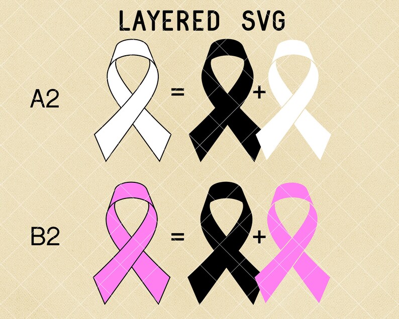 Awareness Ribbon Layered Svg Shapes Svg Png Dxf Eps Files For Cricut And Silhouette Cancer Ribbon Svg Clipart Instant Download For Print Clip Art Art Collectibles Deshpandefoundationindia Org
