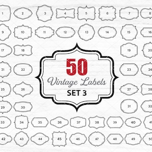 Vintage etiketten ontwerpen svg (set 3), tag banner badge vormen svg png eps dxf jpg-bestanden voor de Cricut en Silhouette, direct downloaden om af te drukken