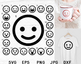 Smile svg Smiley Face Bundle Smiley svg cute smiley smile cutting files smile icons svg smile vector smiley cut files Smiley cricut cutting