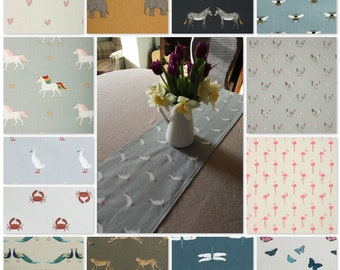 Handmade Table Runner: Sophie Allport Fabrics, Custom Size