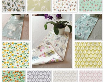 Handmade Clarke & Clarke Table Runner: Double Sided, Choice of Print