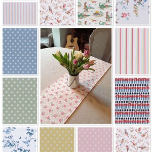 Handmade Table Runners made with Cath Kidston Fabrics Made to Order FREE UK POSTAGE Choice of Size and Print