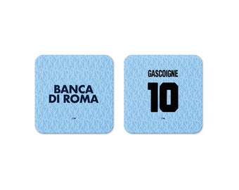 Biancocelesti 1992-1993 Hemmakitunderlägg | Ölunderlägg i keramik | Fotbollsfanpresent | Födelsedagspresent | Fars dag-present