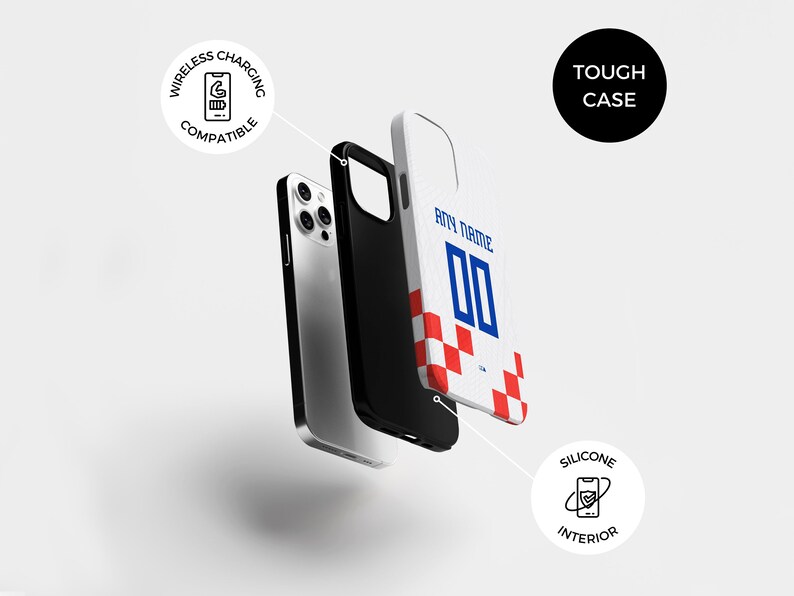Croatia the Vatreni 2022 Football WC Home Kit Phone Case | iPhone 14 Case | Samsung Galaxy Case | Google Pixel Case | Father's Day Gift image 8