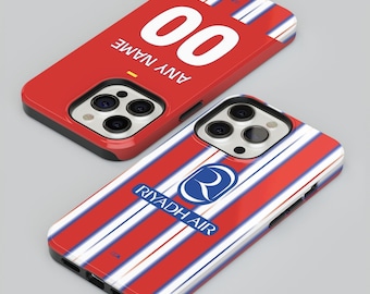 Atletico Colchoneros 2024-25 Home Kit Phone Case | for iPhone | for Samsung Galaxy | for Google Pixel | Football Soccer Birthday Gift