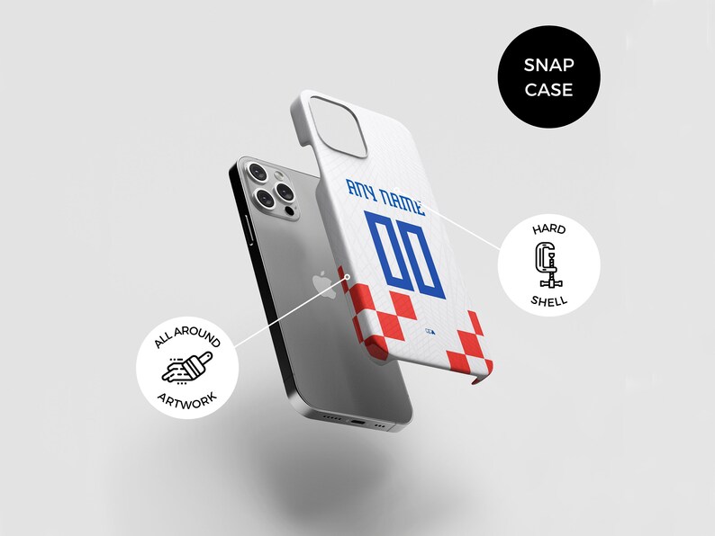 Croatia the Vatreni 2022 Football WC Home Kit Phone Case | iPhone 14 Case | Samsung Galaxy Case | Google Pixel Case | Father's Day Gift image 7