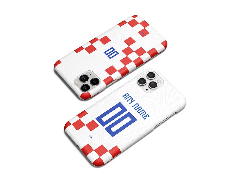 Croatia the Vatreni 2022 Football WC Home Kit Phone Case | iPhone 14 Case | Samsung Galaxy Case | Google Pixel Case | Father's Day Gift image 1