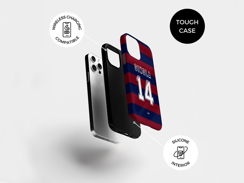 Newcastle The Magpies 1995-96 Away Kit Phone Case | iPhone 14 Case | Samsung Galaxy Case | Google Pixel Case | Father's Day Gift imagen 8