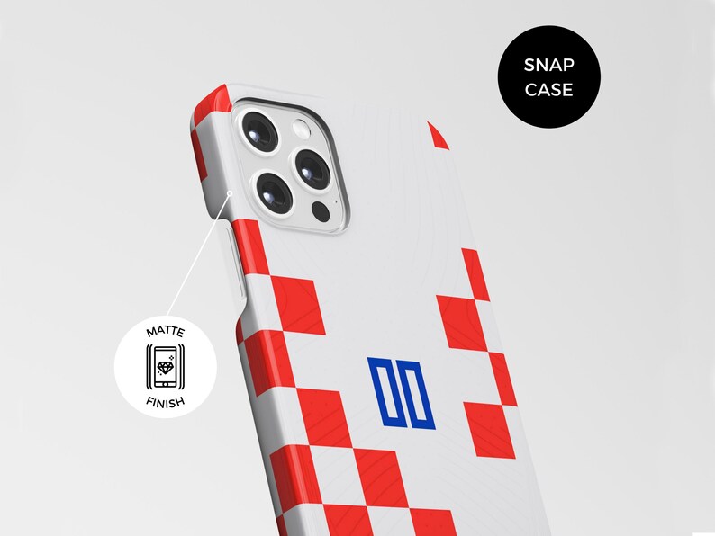 Croatia the Vatreni 2022 Football WC Home Kit Phone Case | iPhone 14 Case | Samsung Galaxy Case | Google Pixel Case | Father's Day Gift image 5