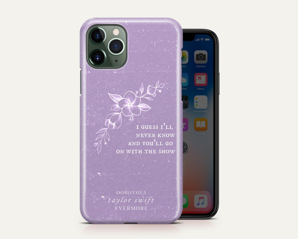Taylor Swift Song Lyrics Phone Case Evermore Vintage Cover | Etsy
