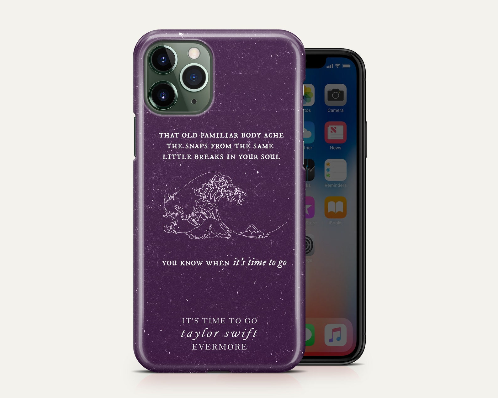 Taylor Swift Song Lyrics Phone Case Evermore Vintage Cover | Etsy