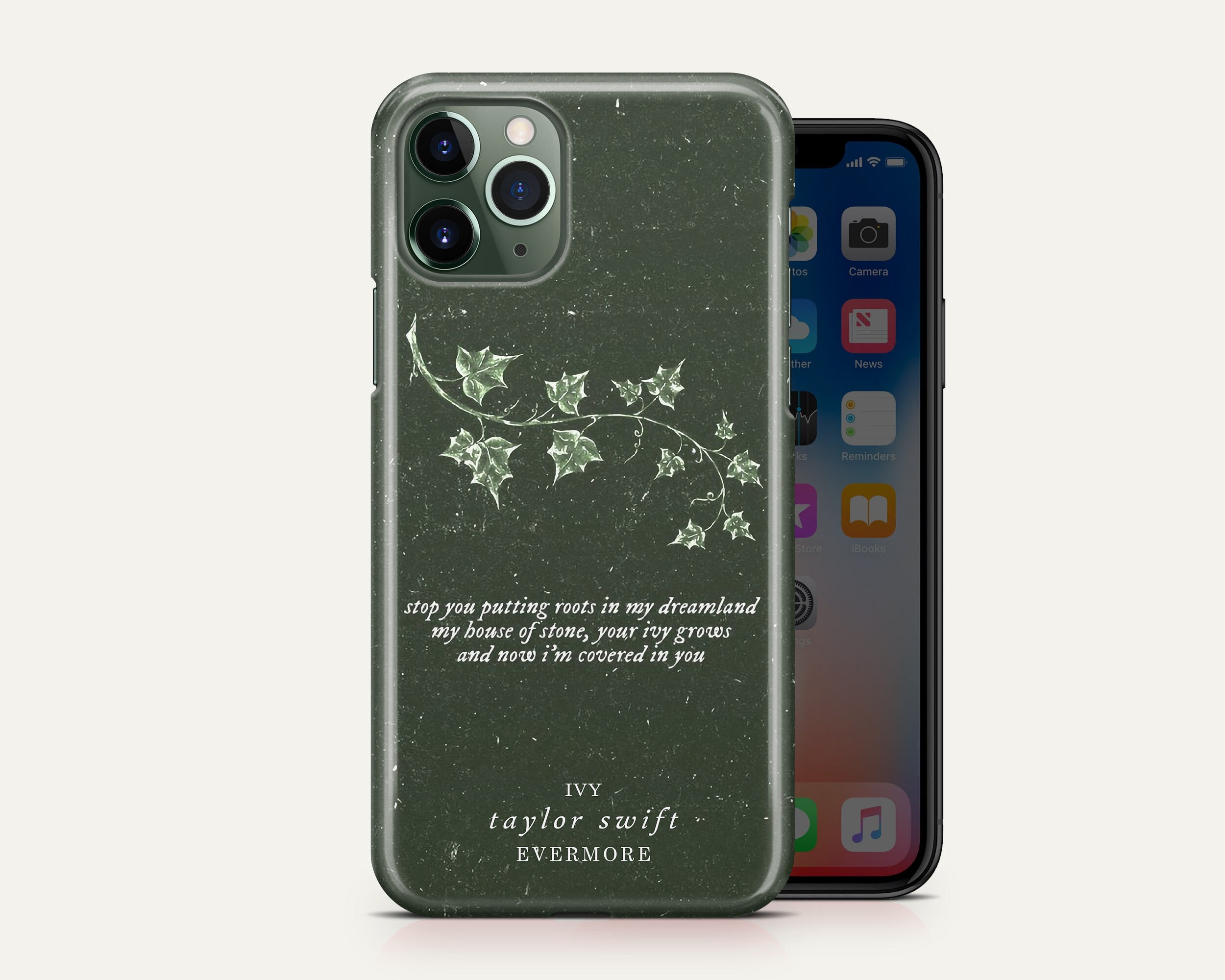 Vintage Song Lyrics Phone Case Taylor Swift Evermore Cover | Etsy