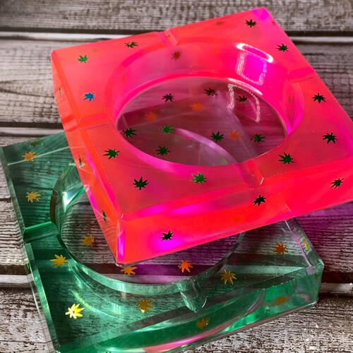 Personalized Portable Pocket Ashtray Custom Engraved Satin Etsy