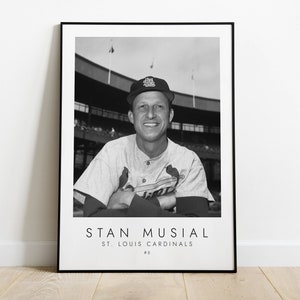 EP-616 8X10 PHOTO STAN MUSIAL SLIDES INTO THIRD BASE AT SPORTSMAN'S PARK 