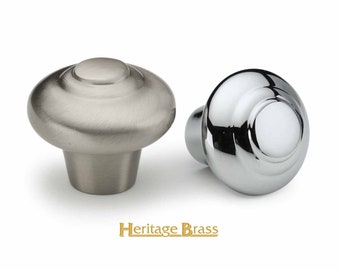 Round Bead Cabinet Knob | Solid Brass Knobs | Kitchen Cabinet Knobs | Heritage Brass | Brass Cabinet Hardware