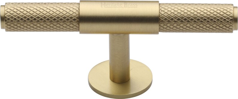 Knurled Fountain Cabinet Knob Solid Brass Drawer Handle Kitchen Cabinet Knob Heritage Brass image 4