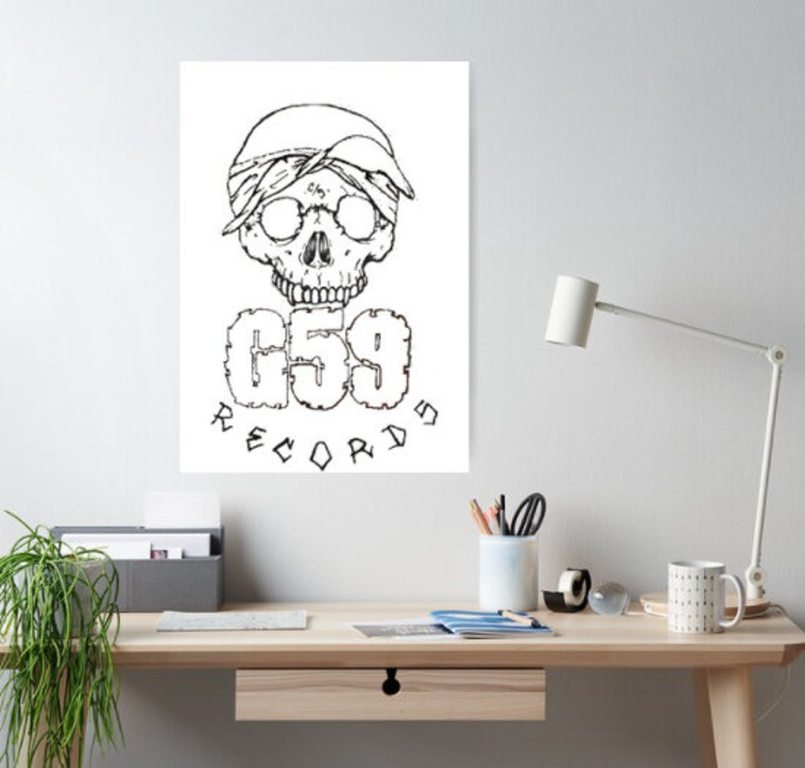 G59 Skull Logo Art Suicideboys Merch Poster Etsy