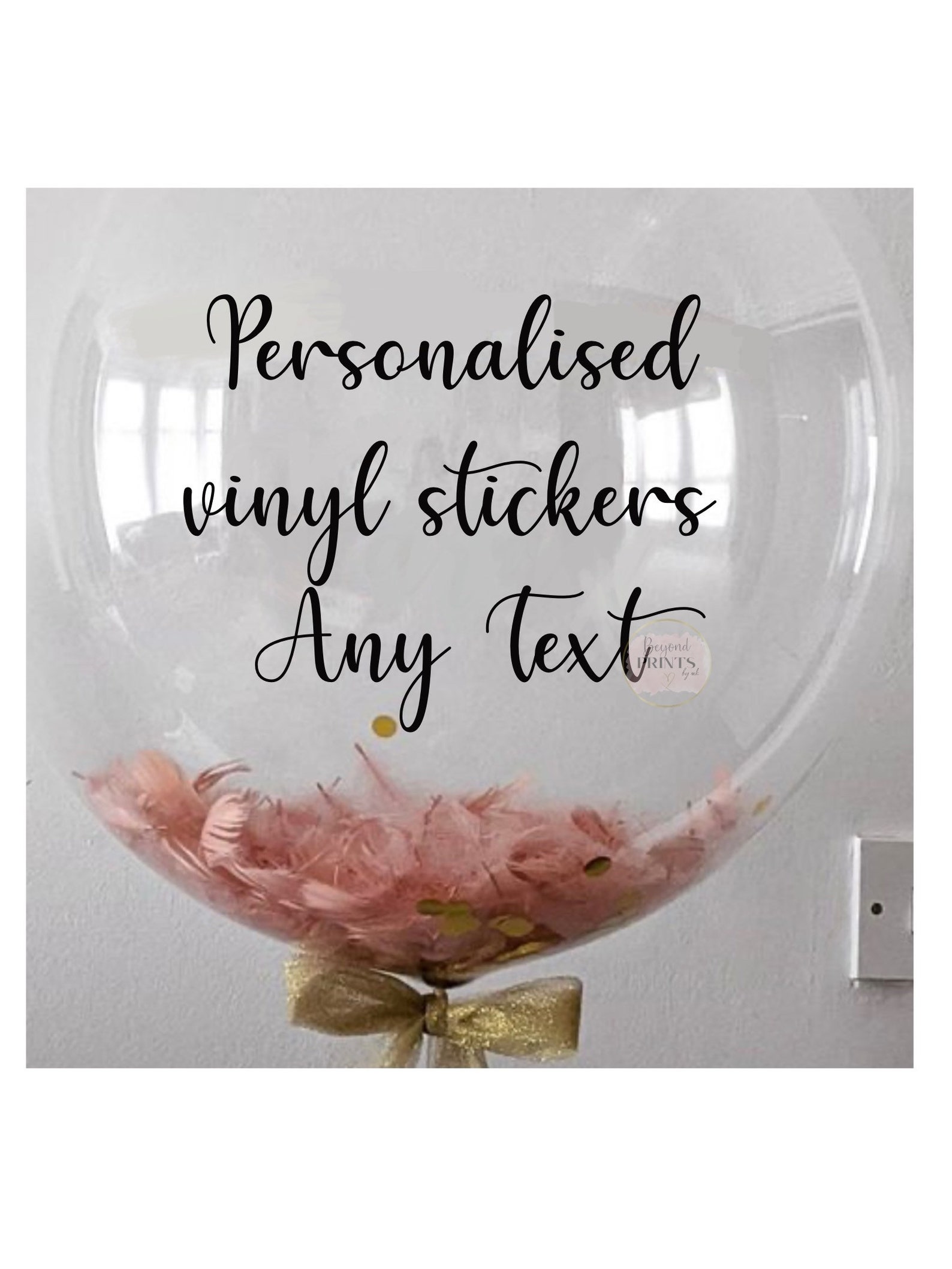 Balloon personalised vinyl decal stickersBalloon stickers Etsy
