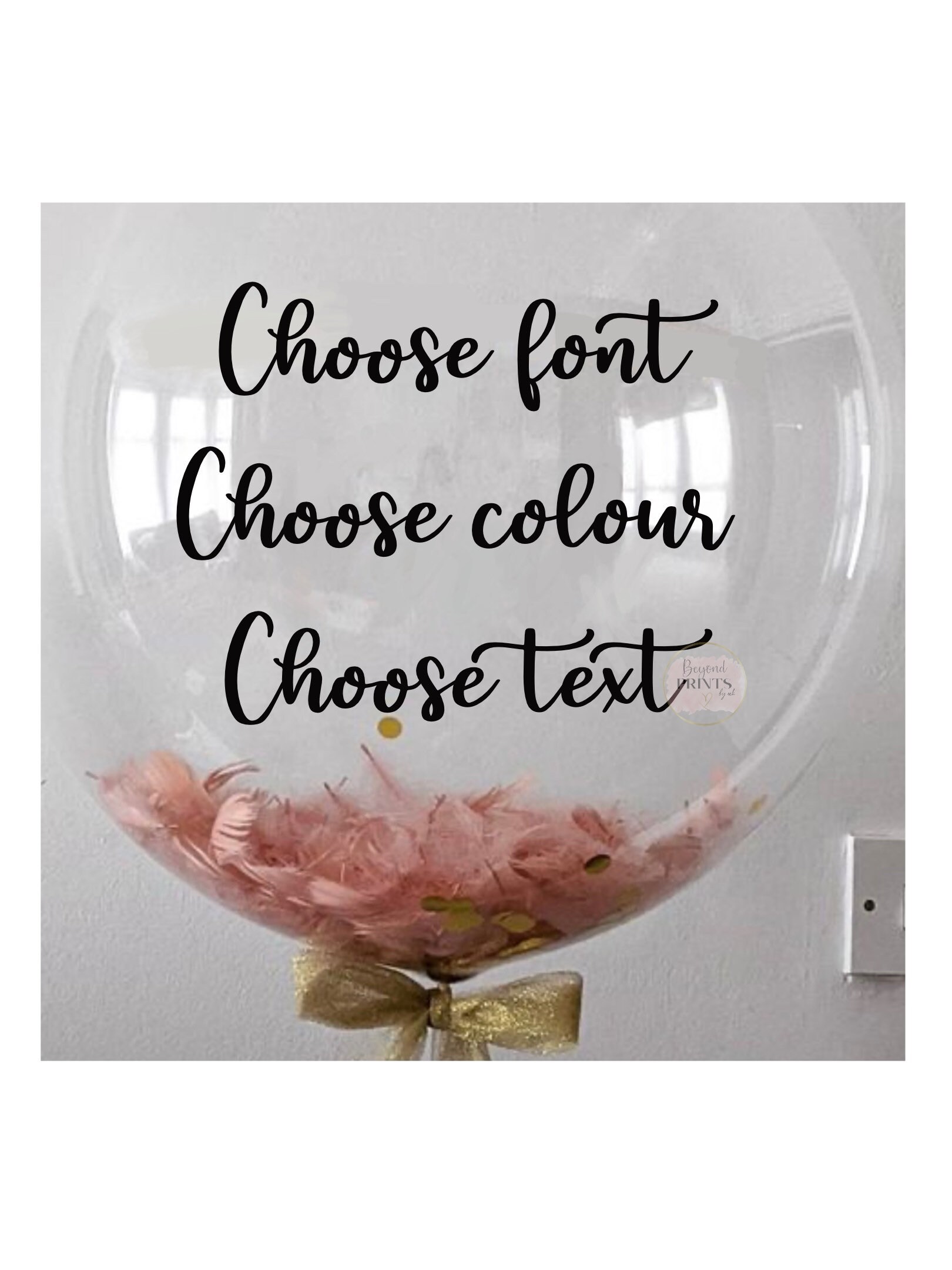 Balloon personalised vinyl decal stickersBalloon stickers Etsy