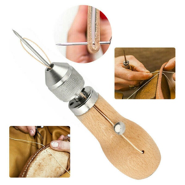 Needle Tool Kit for Leather Sail & Canvas Stiching Speedy Stitcher Sewing Awl