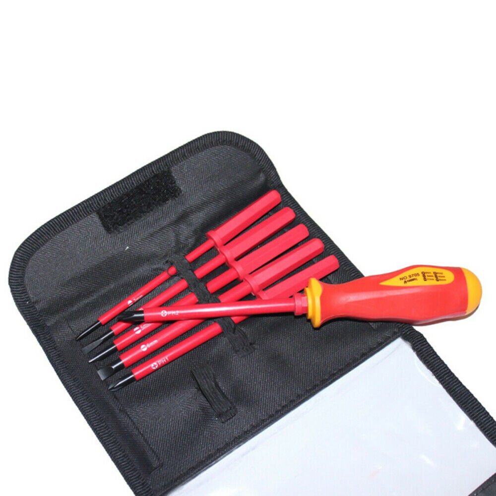 Electricians Screwdriver Set Fully Insulated 7PCS 1000 V Etsy