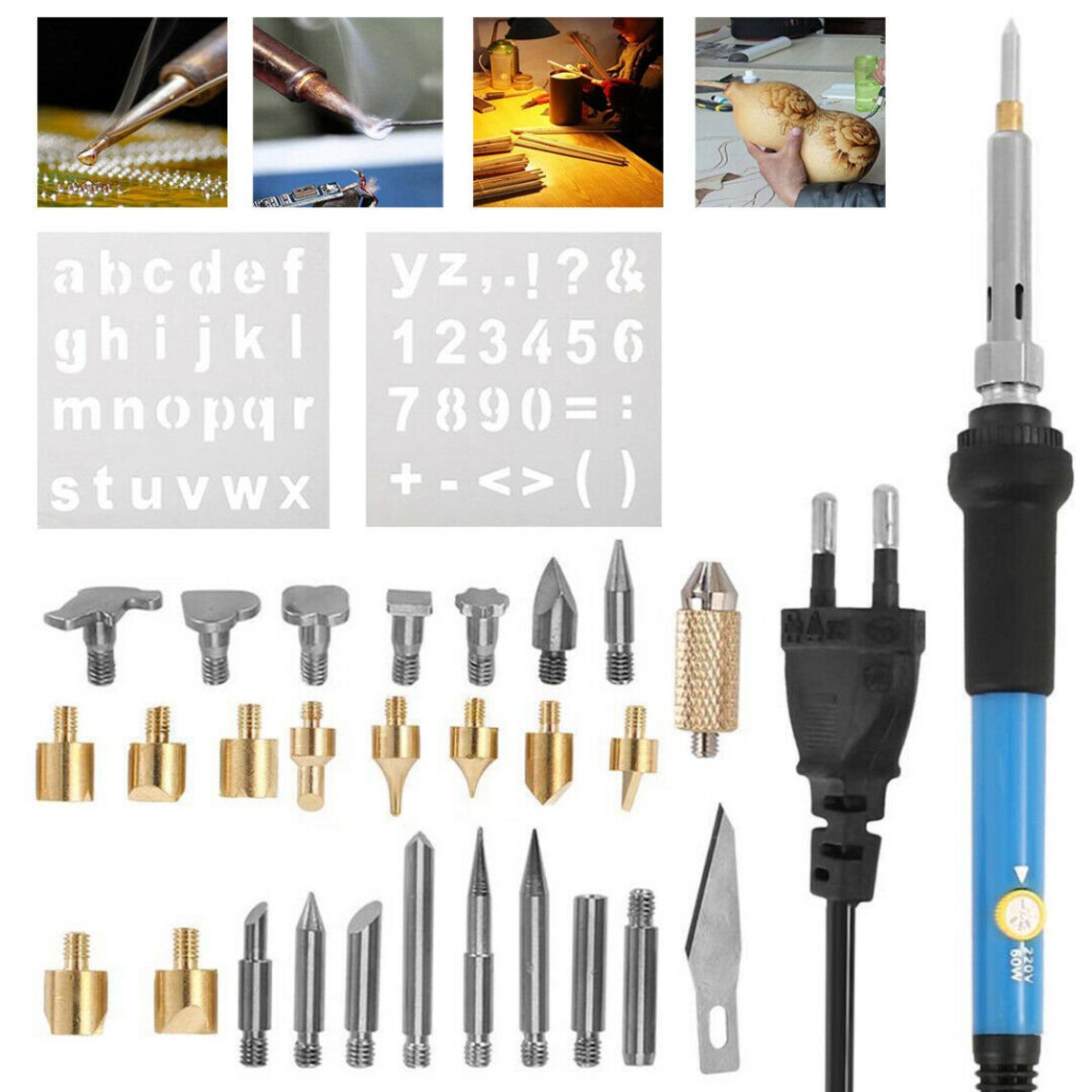 Pen Soldering Tool Wood Burning Crafts Tools Set Pyrography Etsy UK