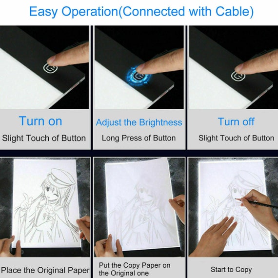 2022 NEW A3 LED Diamond Painting Light Pad Board Diamond Painting  Accessories Tool Kits A3 A4 A5 Drawing Graphic Tablet Box