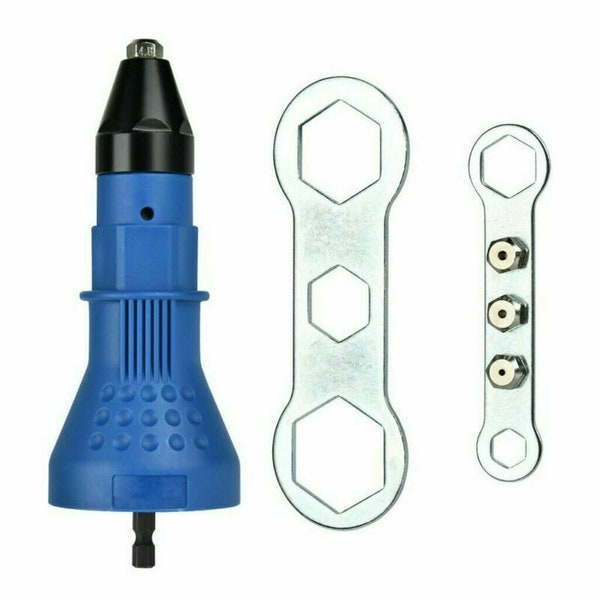 Rivet Gun Adaptor for Cordless Drill Electric Nut Riveting Riveter Insert Tool