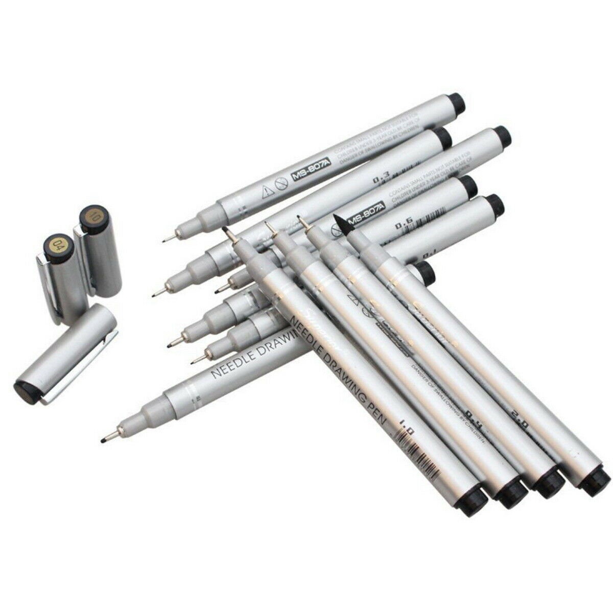 Know 9 Pcs/set Needle Tip Graphic Drawing Pen Water-based