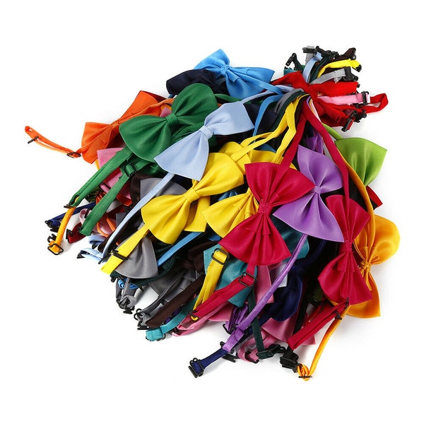 Pet Necktie Bow Tie Ties Collar Grooming out Dog Puppy 50Pcs Wholesale