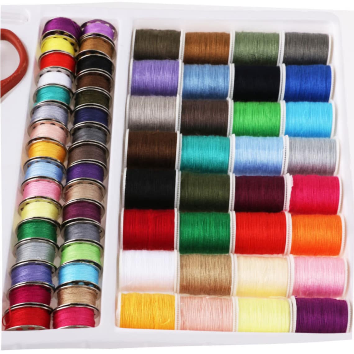 Thread Set Sewing Machine Spool Bobbin Set Kit Reel Sewing Etsy UK