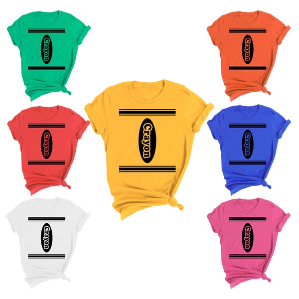 Crayon Costume Shirt Etsy