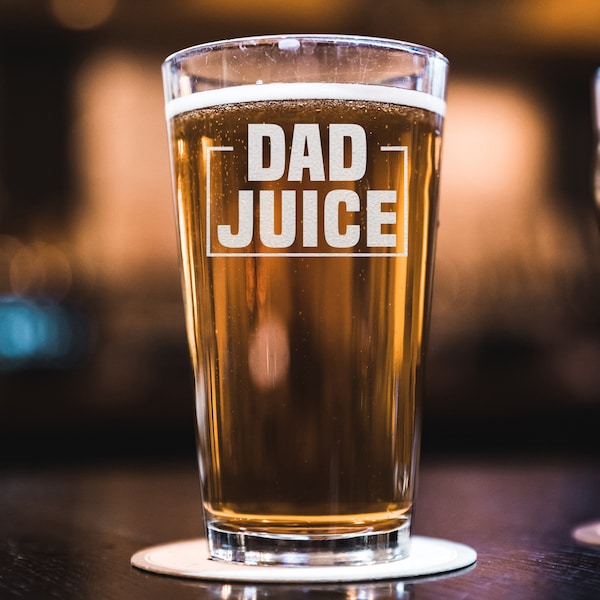 Dad Beer Glass Etsy