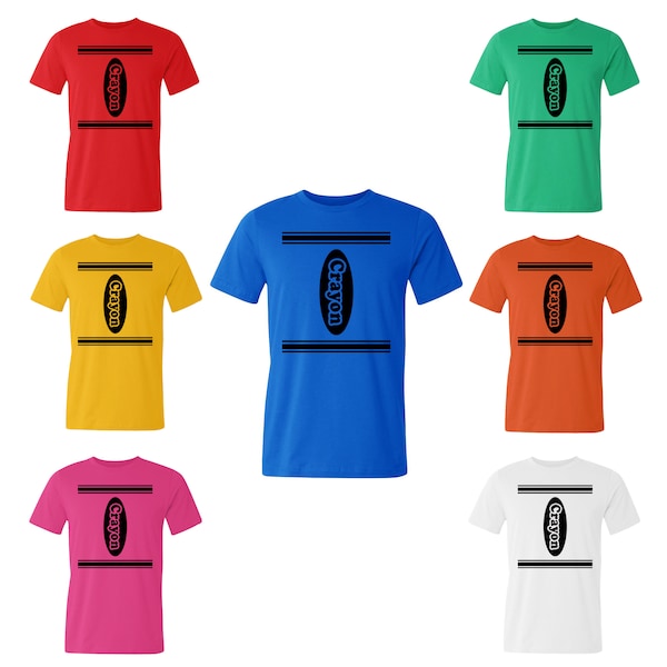 Crayon Costume Shirt Etsy