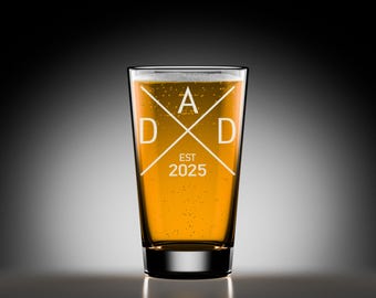 DAD Est 2026 Great Gift for Pregnancy Announcement New Dad Established 2026 First Time Father Beer Pint