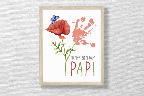 MoltDesigns Happy Birthday To The Best Poppy In The World Card - Poppy Birthday Card - Poppy Card - Father's Day Gift - Happy Birthday Card