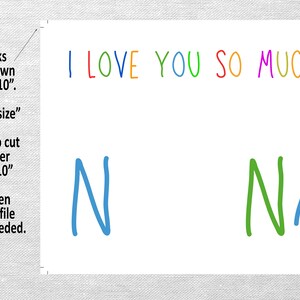 Handprint art craft, Love you Nana keepsake, Birthday handprint, Grandparents Day, DIY Printable, Preschool art, Footprint, Valentine's Day image 3