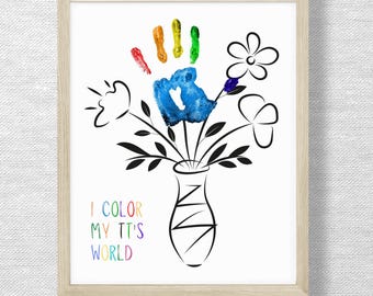 TT Handprint Art, Keepsake Gift, Birthday, Valentine's Day (Digital Download)