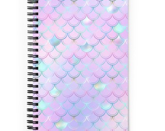 Mermaid Scales Bloc de notas / Diario / Regalo / Cuaderno espiral