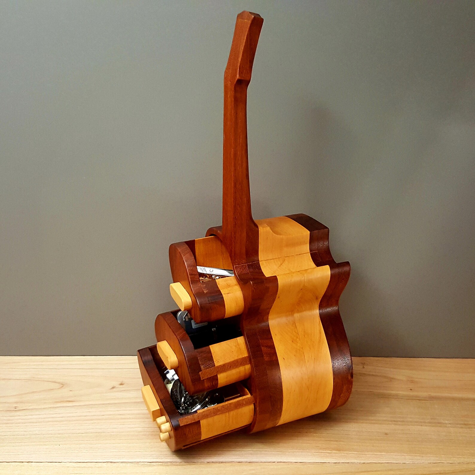 Cool bandsaw box Guitar for jewelry and all sorts of little Etsy