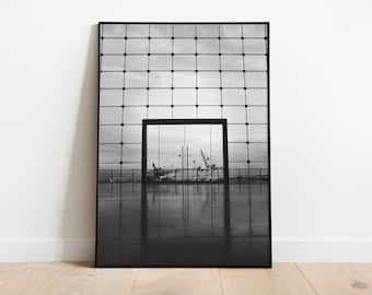 Kunstdruck - Das Fenster zum Hafen | Fotografie | Fine Art Print - als Poster, Leinwand, Acrylglas oder Aludibond - verschiedene Größen